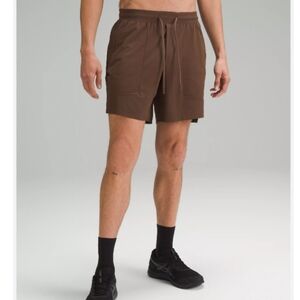 Lululemon Men's License To Train Linerless 7" Brown Shorts Size XL